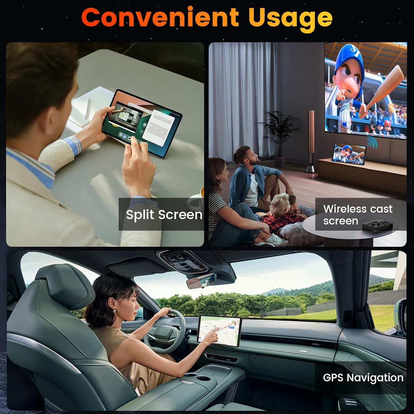 Android 15 Tablet 8.7 inch, Mini Tablet 5000mAh, Wi-Fi 6 & BT5.0, 11GB RAM & 64GB ROM 1TB Expandable, Tablet Computer with IPS HD Display, Support GPS, GMS, Widevine L1