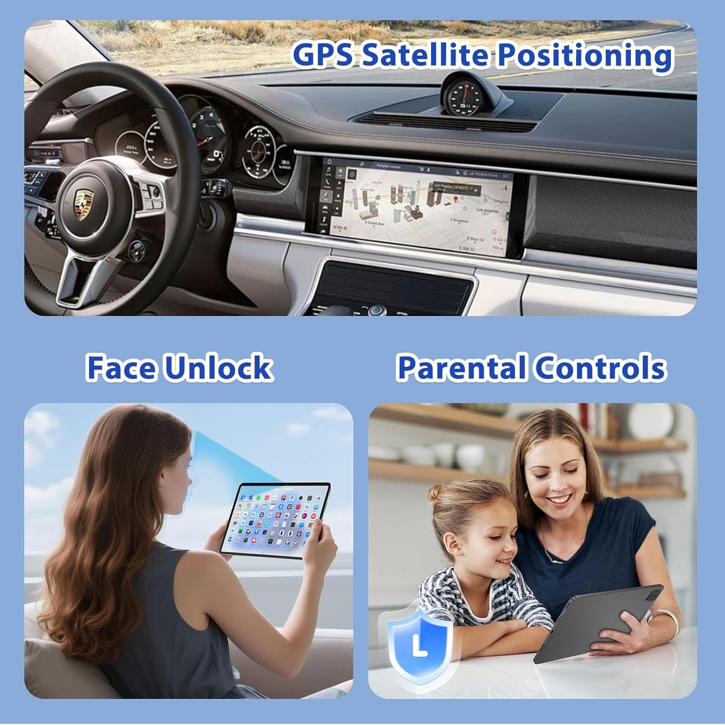 Android Tablet 11 inch, android 15 tablet with 18GB RAM 128GB ROM 1TB Expansion, Octa-Core, 8000 mAh, 1920x1200 Incell Screen, 5MP+8MP, 2.4G/5G Wifi, Support GMS GPS Face Unlock, Tablet PC with case