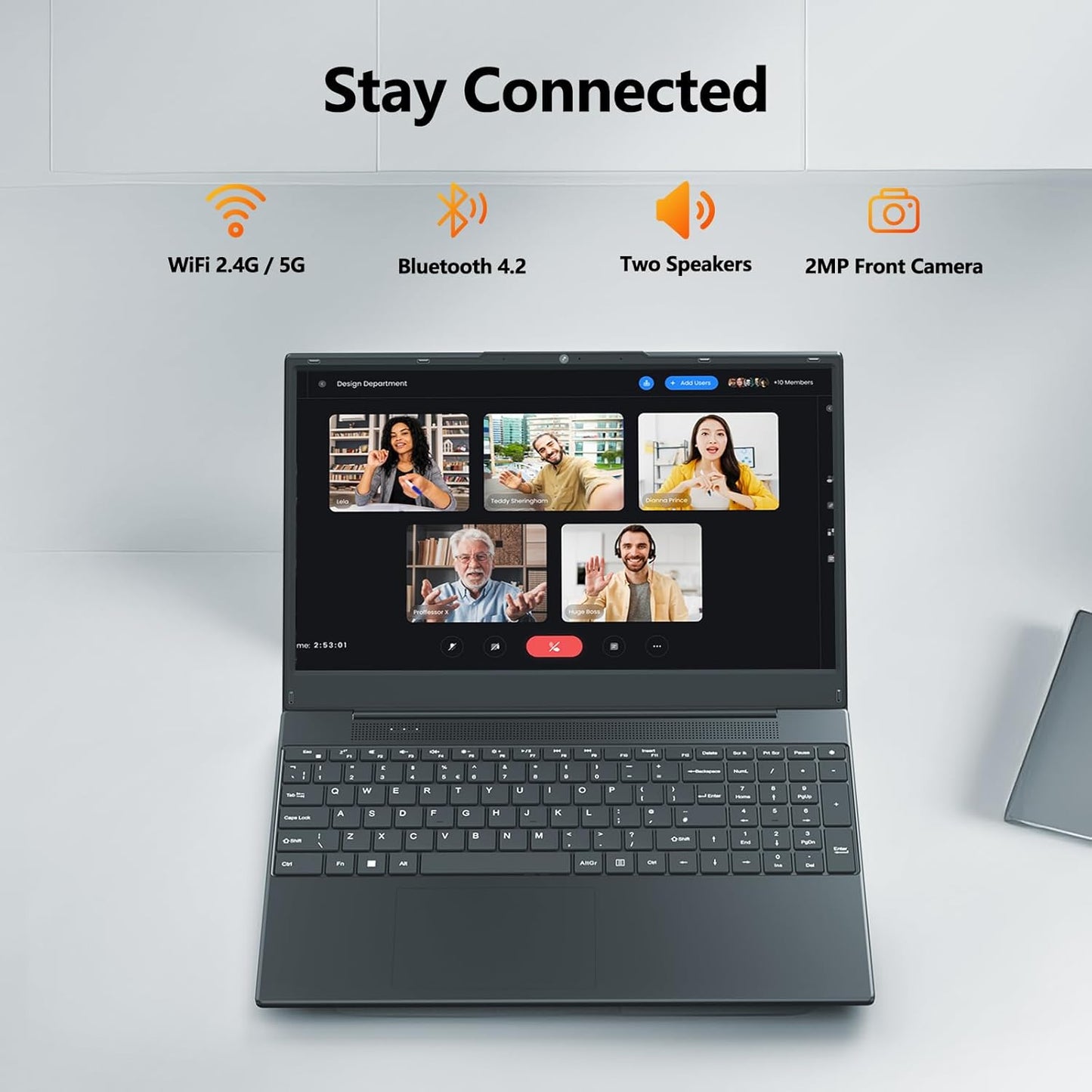 Azeyou FHD 15.6 Inch Laptop, PC Computers Ryzen 3 3200U, Laptop 16GB LPDDR4 RAM & 512GB PCIe SSD, 4500mAh, Business Laptop with Dual-Band WiFi, BT5.0, OS 11 Pro, Black