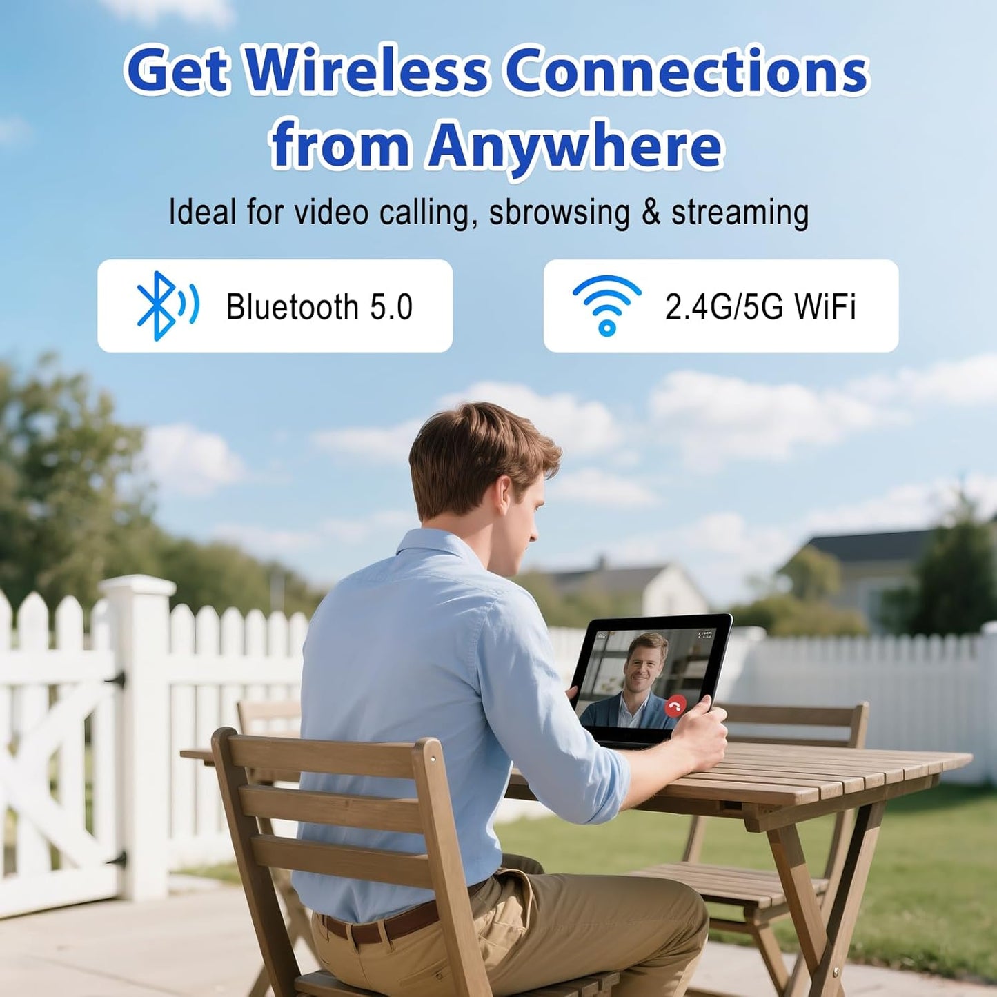 Android Tablet 11 inch, android 15 tablet with 18GB RAM 128GB ROM 1TB Expansion, Octa-Core, 8000 mAh, 1920x1200 Incell Screen, 5MP+8MP, 2.4G/5G Wifi, Support GMS GPS Face Unlock, Tablet PC with case