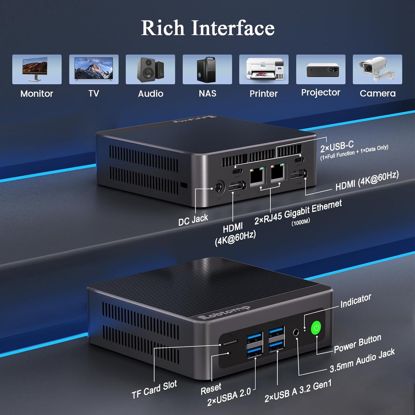 Mini PC Twin Lake N150 (Beat N100/N95, up to 3.6GHz), Mini Computers 16GB RAM 512GB PCIe M.2 SSD, Desktop Mini Computer Support Triple 4K Display, Win 11, HDMI/WiFi 6/BT5.2/LAN for Home/Office